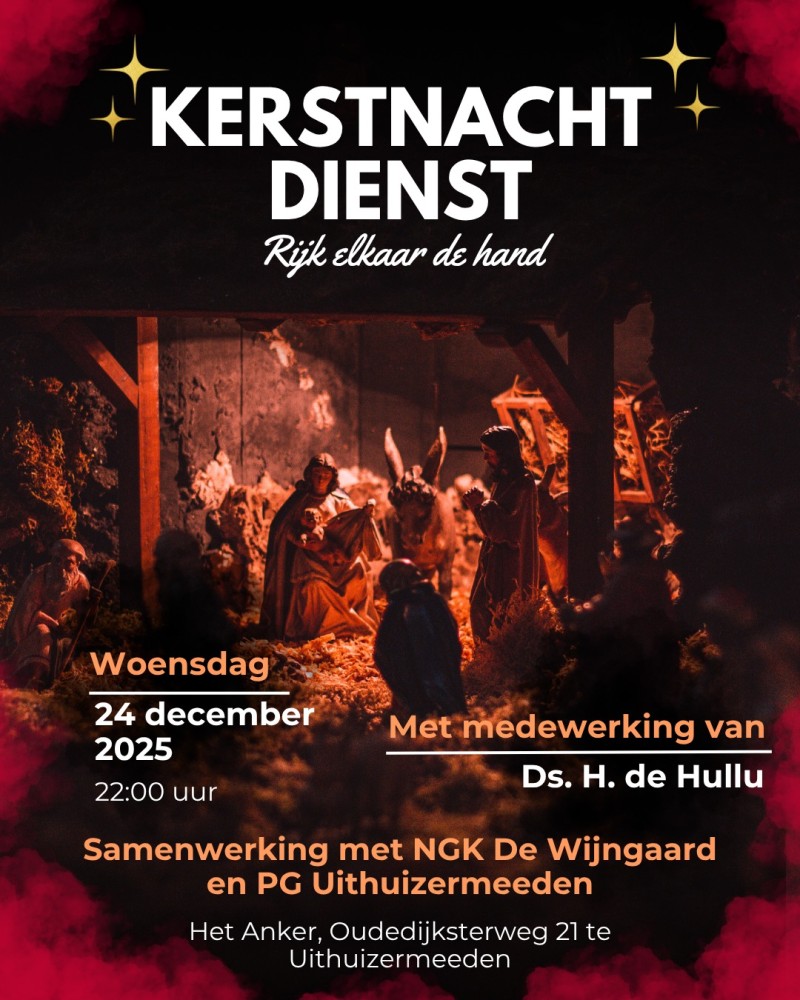 2025 kerst nacht dienst poster