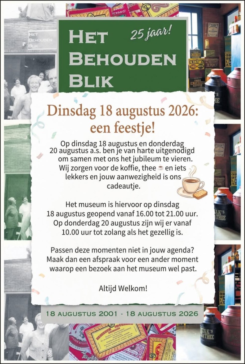 Behouden Blik feestje