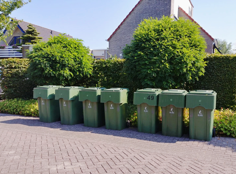 Groene afvalcontainer