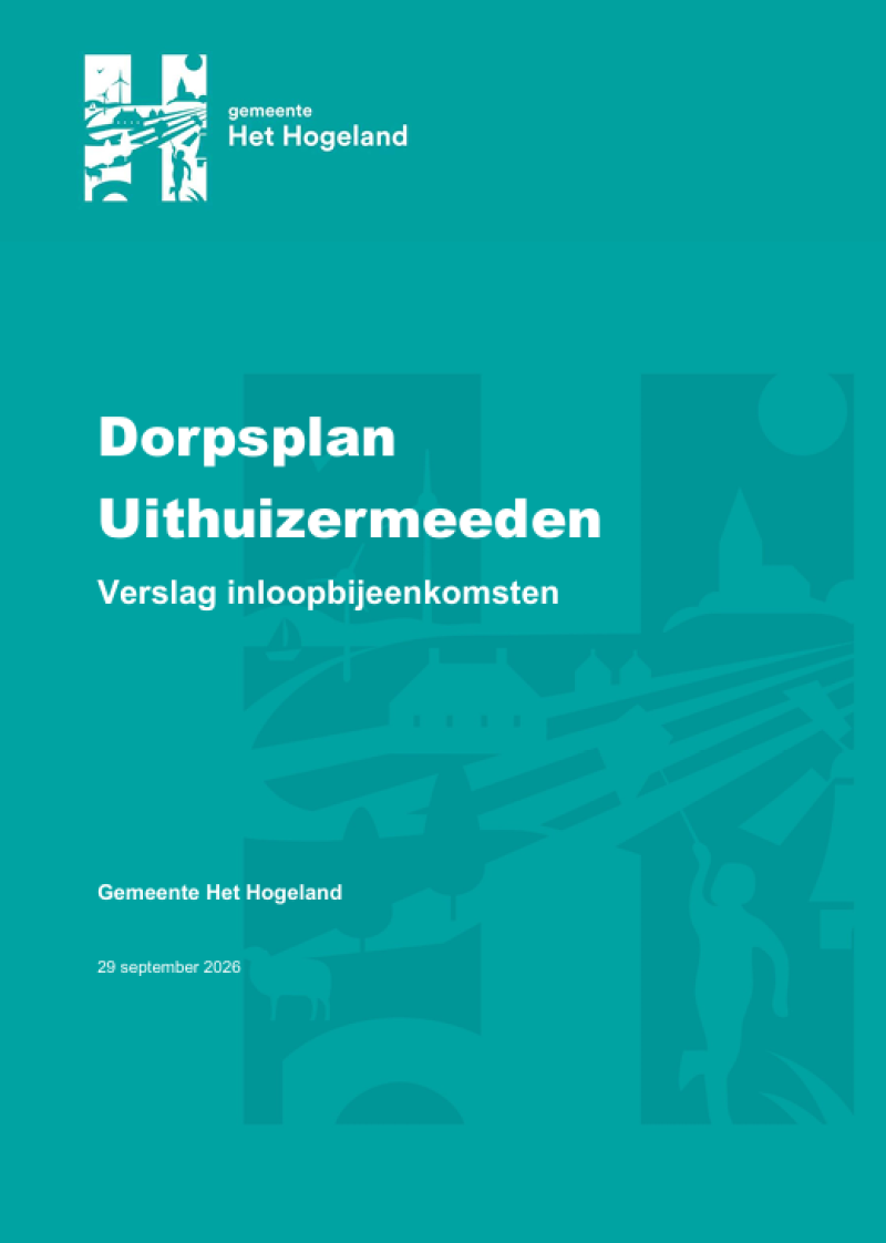 Verslag inloopbijeenkomsten 
