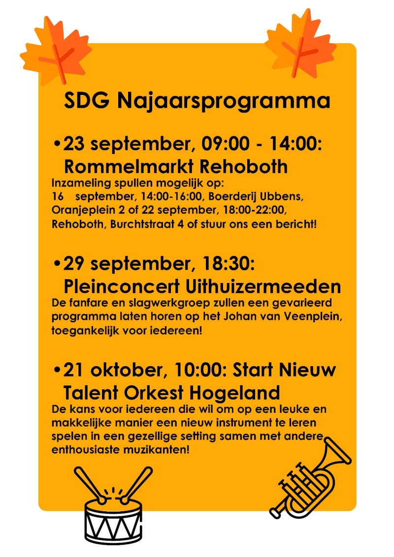 sdg najaarsprogramma 2023