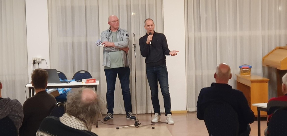 Abel Smit (links) en Marinus Janssen