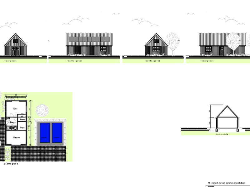 Actuele plannen; Bouwkundig teken en ontwerpbureau Lanting / Uithuizermeeden 