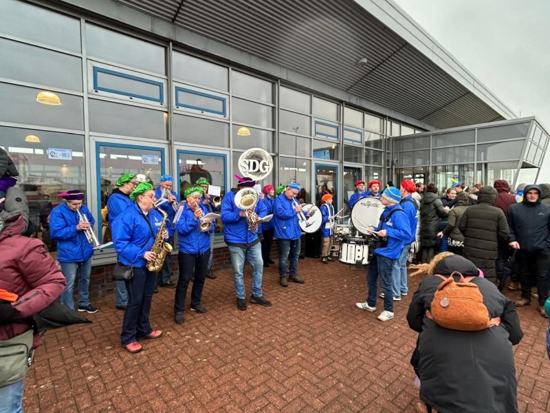 Foto SDG : bij de terminal EG Ems 